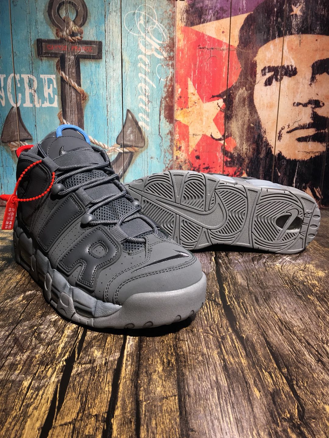 Alexander-John Nike Air Uptempo Grey Shoes